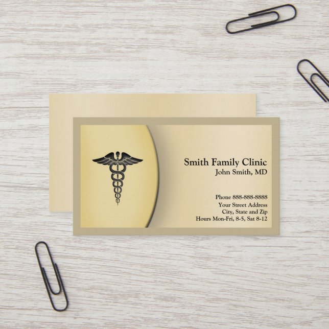 Médico Cartão de visita (Frente/Verso In Situ)