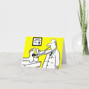 Médico com Cartão de Estetoscópio