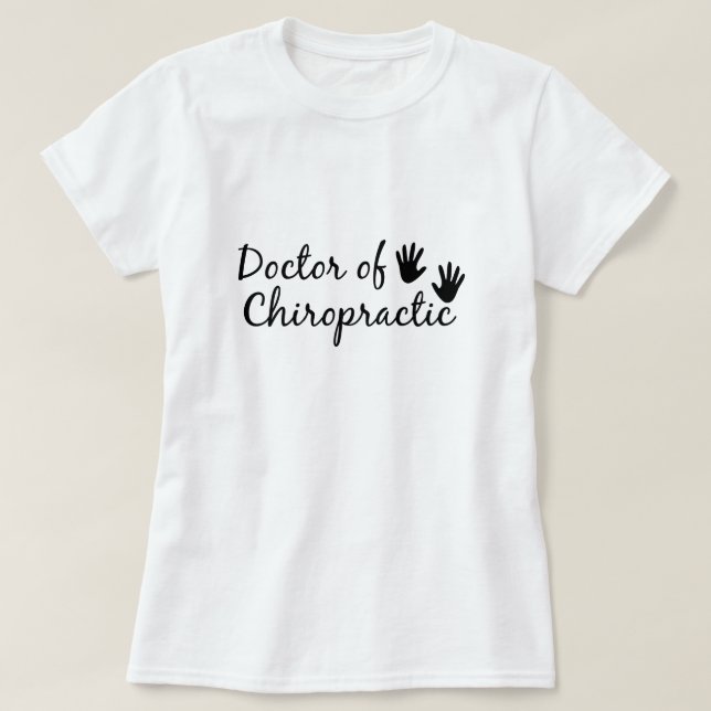Médico de Camiseta Chiroprática (Frente do Design)