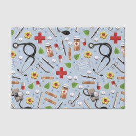 Médico Enfermeiro Papel Tecido de Saúde