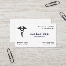 Médico Médico Símbolo Médico Cartão de visita