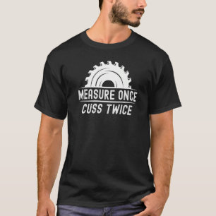 Medida De Camisa Engraçada De Madeira Uma Vez Cusc