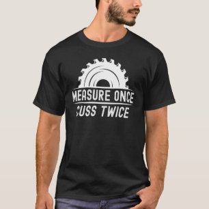 Medida De Camisa Engraçada De Madeira Uma Vez Cusc