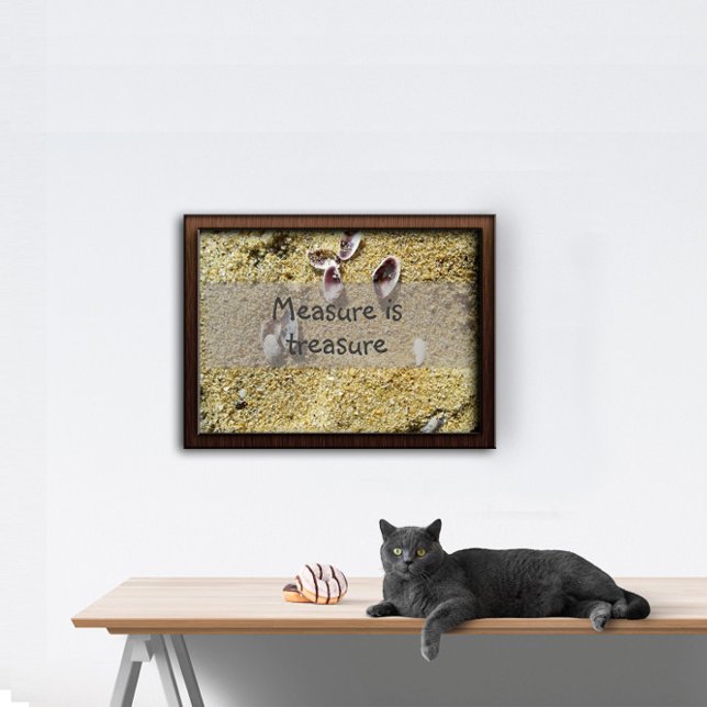 Medida é sabedoria do tesouro dizendo poster (Criador carregado)