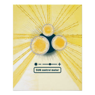 medidor de controle solar objeto_3 pôster brilhant