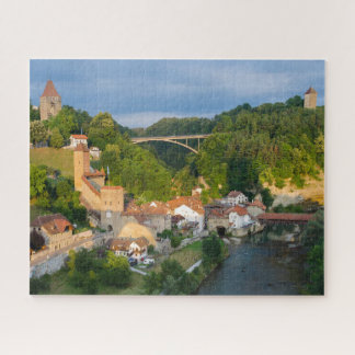 Medieval Fribourg Swiss Town Quebra-cabeça