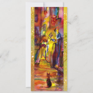 MEDIEVE BECO POR NOITE EM FLORENÇA,amarelo vermelh