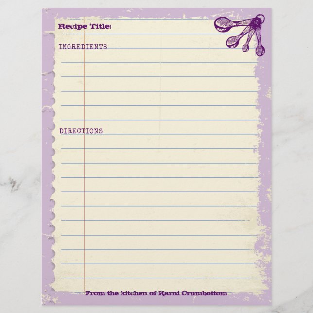 Medindo as colheres de panificação receitas person (Frente)