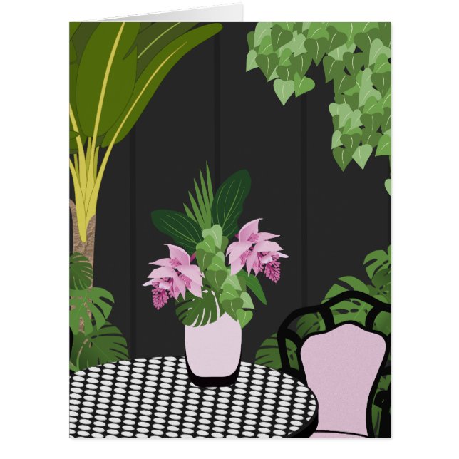 Medinilla Mesa Cartões de Saudação do Jardim do Ce (Frente)