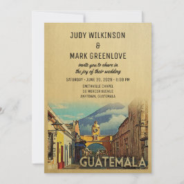 Médio do Convite à Vintage na Guatemala