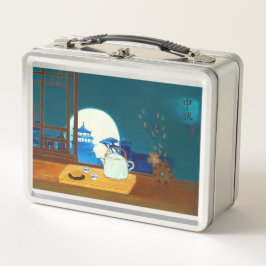 Médio do outono - Lunchbox de metal para o horário