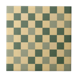Médio Padrão geométrico decoração verde-amarelo