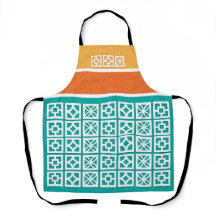 Médio Século Moderno Bloqueia Unisex Apron