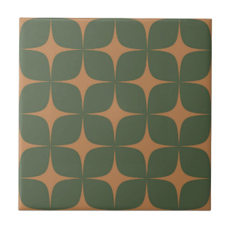 Médio Verde Escuro e Terracotta - Séc. Moderna Vin