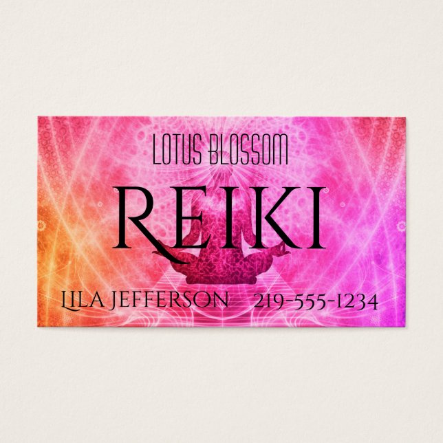 Meditação Buda em Pinks Reiki (Frente)