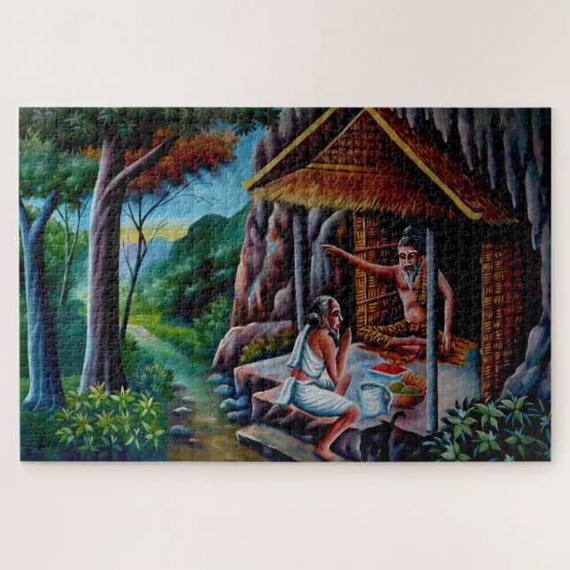 meditação Buda quebra-cabeça (Horizontal)