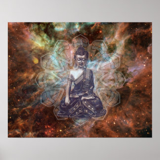 meditação buddha poster