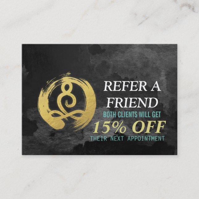 Meditação de Cartão de Referência de Instrutor YOG (Frente)