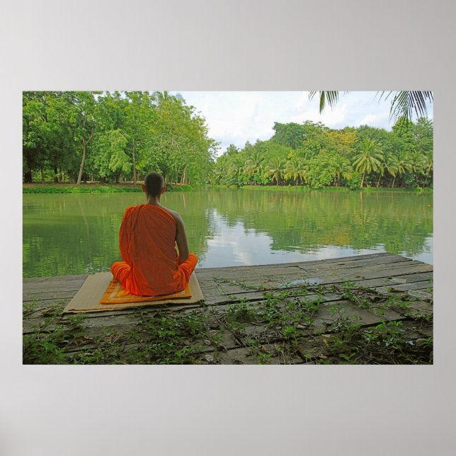 meditação do lago poster (Frente)