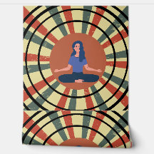 Meditação em Círculos: Energia Calma em Dígna Retr