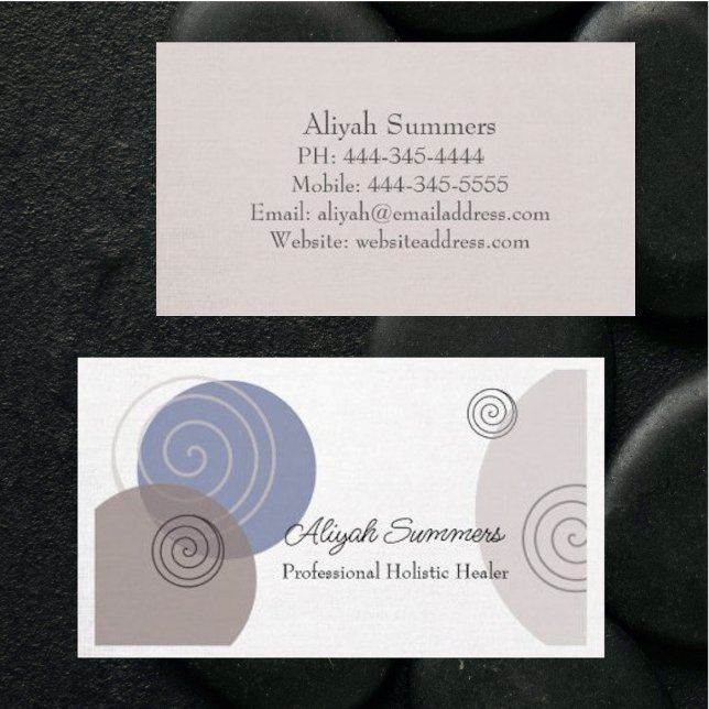 Meditação Terrestre Boho e Cartão de visita de cur (Criador carregado)