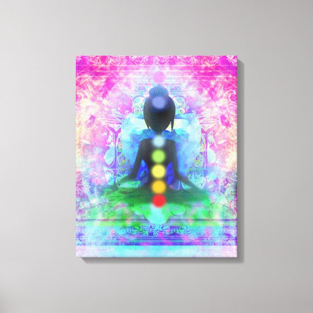 Meditação Yoga Premium Canvas (Frente)