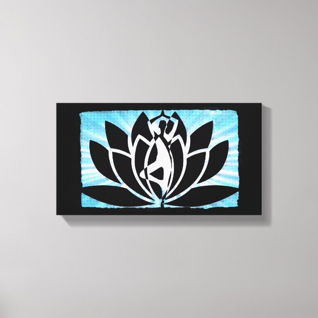 Meditação Yoga Zen Canvas Wall Art (Frente)