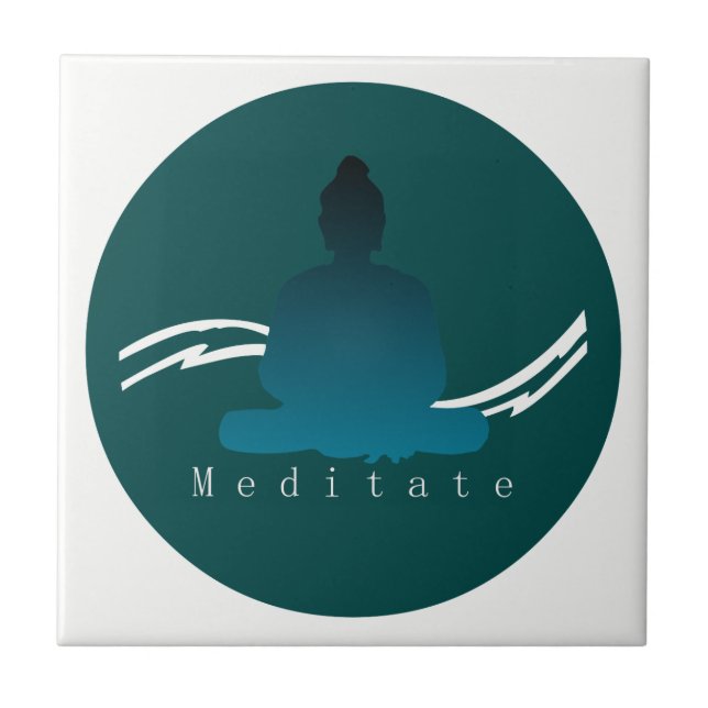 "Meditate" Buddha. bonito (Frente)