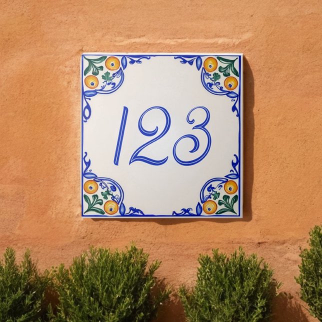 Mediterranean House Number – Arancia (Criador carregado)