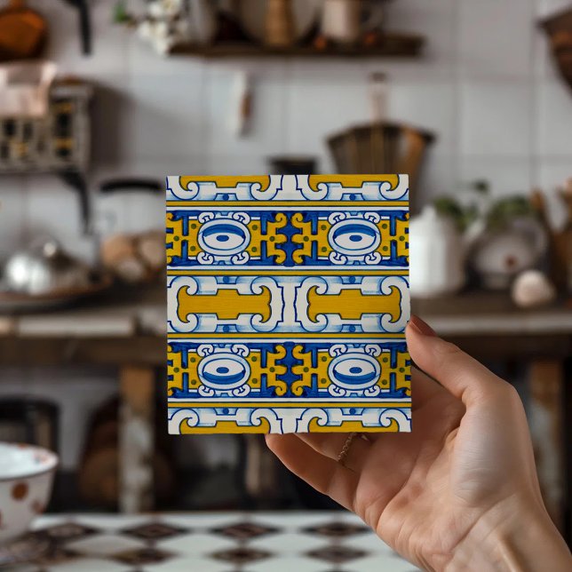 Mediterranean Inspired Gift Traditional Azulejo (Bring the timeless beauty of Portugal's iconic azulejo tiles into your home!)
