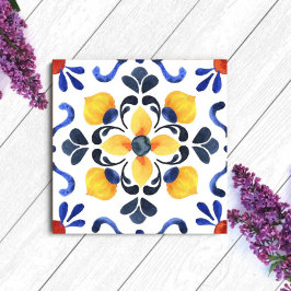 Mediterranean Lemon Blossom Hand Painted Portugues