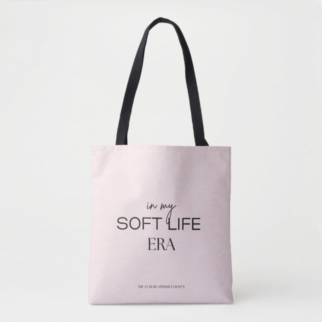 Medium Soft Life Era Tote Bag – Feminine Aesthetic (Frente)