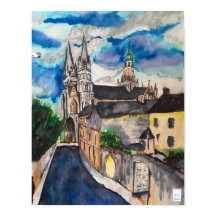 Medival Bayeux Catedral de França Poster