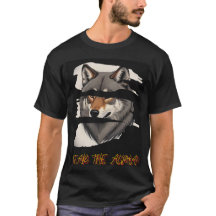 Medo da camiseta clássica Aplha com impressão dece