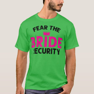 Medo da Camiseta de Casamento de Segurança da Noiv