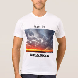Medo da camiseta laranja