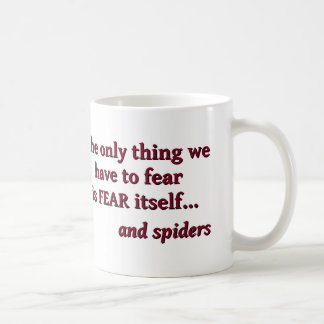 Medo da caneca das aranhas