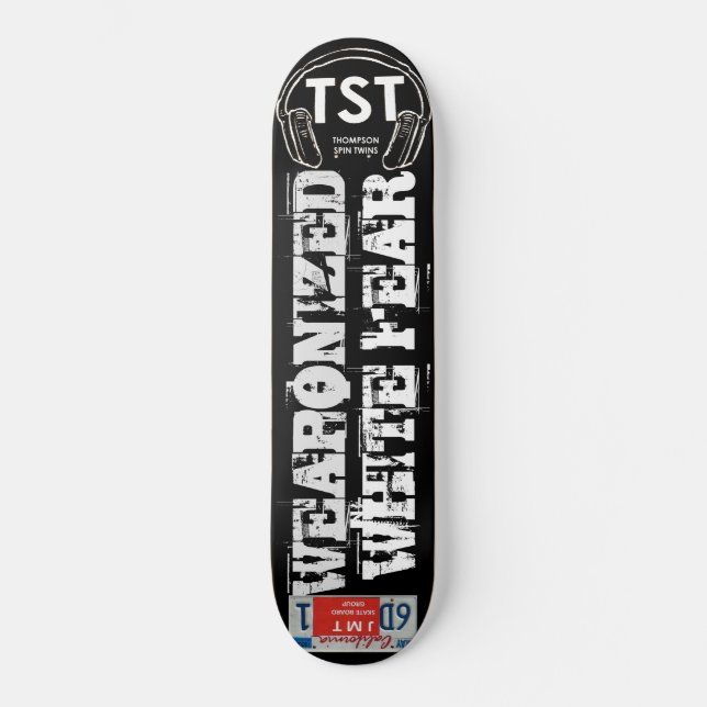 MEDO DE BRANCO ARMADO Skateboard (Frente)