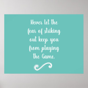 Medo de golpear para fora o poster