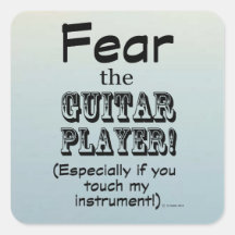 Medo Do Adesivo Do Jogador De Violão