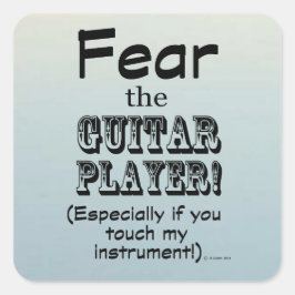 Medo Do Adesivo Do Jogador De Violão