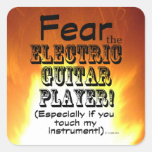 Medo Do Adesivo Elétrico Do Jogador De Violão