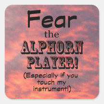 Medo do adesivo Quadrado do Jogador de Alforno