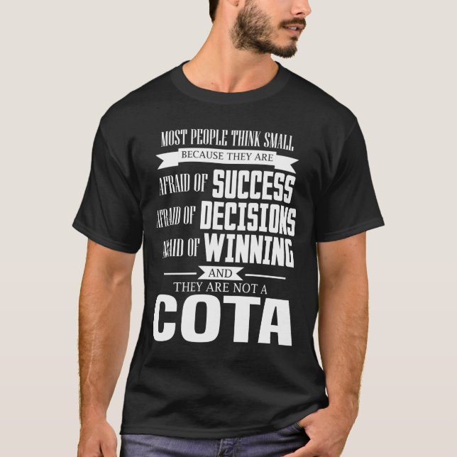 Medo do sucesso e eles não são uma camisa do COTA (Frente)