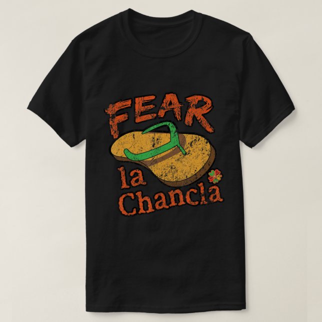 Medo La Chancla Camisa México Cinco de Mayo (Frente do Design)