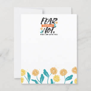 Medo Não Bíblia Isaiah Verso Design Inspiracional
