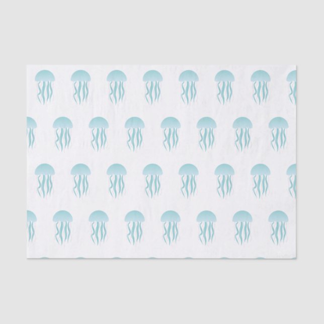 Medusa azuis - lenço de papel (Frente )