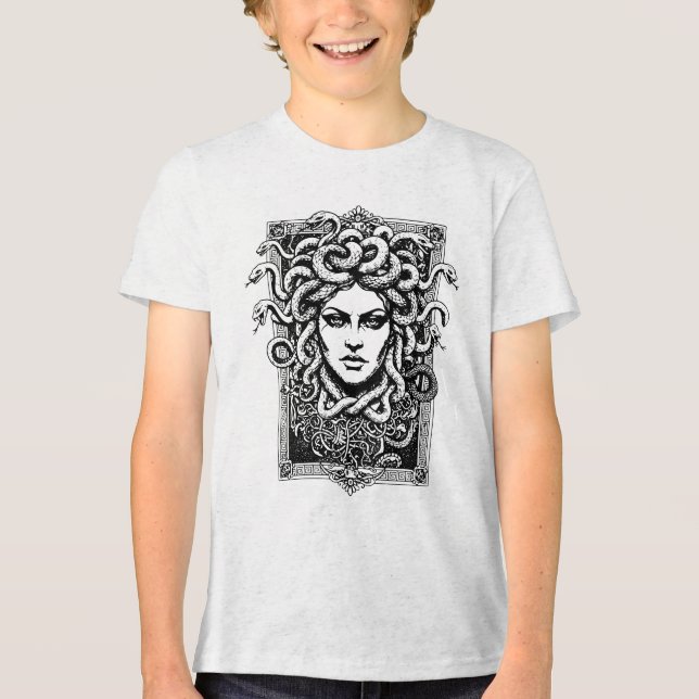 Medusa Greek Goddess with snakes illustration (Frente)