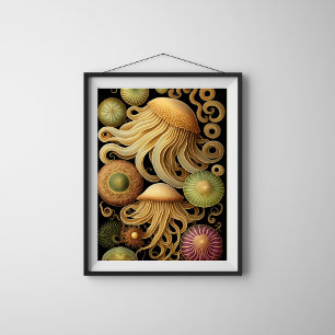 medusa   Modern Haeckel Poster