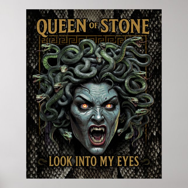 Medusa Rainha de Pedra Poster (Frente)